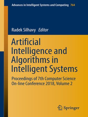 cover image of Artificial Intelligence and Algorithms in Intelligent Systems